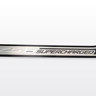ACC® - Black Gloss Powder Coated Passenger Side Door Prop with ZO6 Supercharged Logo