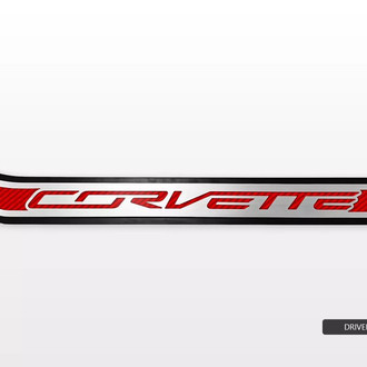 ACC® - Polished Passenger Side Door Prop with Red Corvette Logo