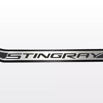 ACC® - Polished Driver Side Door Prop with Black Stingray Logo