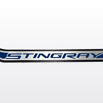 ACC® - Polished Driver Side Door Prop with Dark Blue Stingray Logo