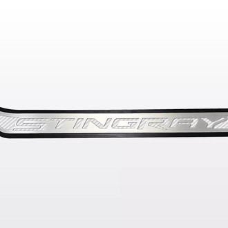 ACC® - Polished Driver Side Door Prop with White Stingray Logo