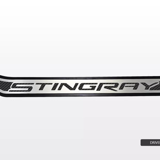 ACC® - Polished Passenger Side Door Prop with Black Stingray Logo