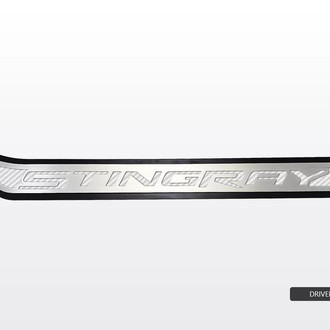 ACC® - Polished Passenger Side Door Prop with White Stingray Logo