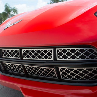 ACC® - 12-Pc Factory Style Polished CNC Machined Main Grille
