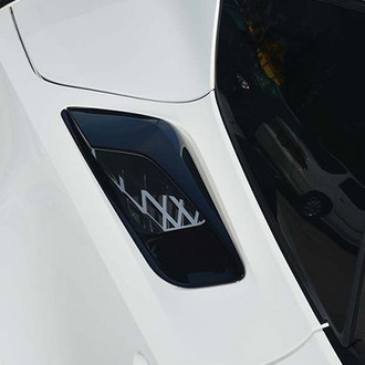 ACC® - Expanded Diamond Pattern Polished Rear Quarter Vent Grille Overlay