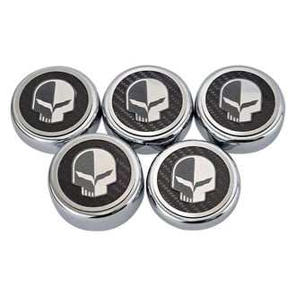 ACC® - Jake Style Chrome Carbon Fiber Carbon Fiber Cap Cover Set