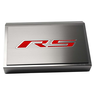 ACC® - Brushed Fuse Box Plate with Red Carbon Fiber RS Logo