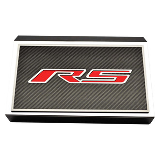 ACC® - Brushed Fuse Box Plate with Bright Red Solid RS Logo