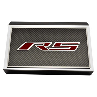 ACC® - Brushed Fuse Box Plate with Garnet Red Solid RS Logo