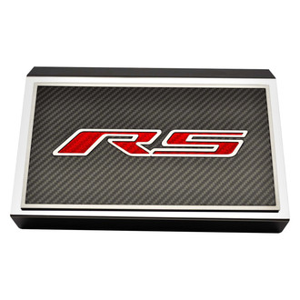 ACC® - Brushed Fuse Box Plate with Red Carbon Fiber RS Logo