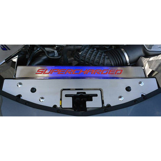 ACC® - Brushed Front Header Insert with Red Carbon Fiber "Supercharged" Logo