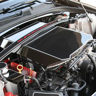 ACC® - Polished Supercharger Cover with Perforation and Carbon Fiber