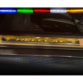 ACC® - Illuminated Polished/Carbon Fiber Door Sills with Polished Hellcat Logo