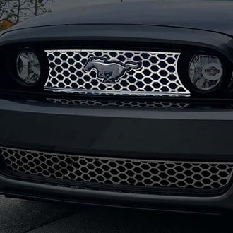 ACC® - 1-Pc Factory Style Polished Honeycomb Grille Main Grille