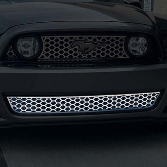 ACC® - 1-Pc Factory Style Polished Honeycomb Grille Bumper Grille