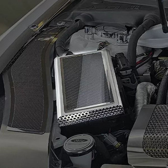 ACC® - Brushed Fuse Box Cover with Carbon Fiber Top Plate