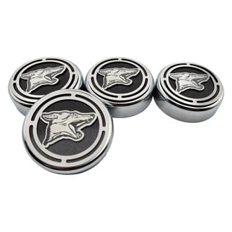 ACC® - Coyote Style Chrome Brushed Black Solid Cap Cover Set