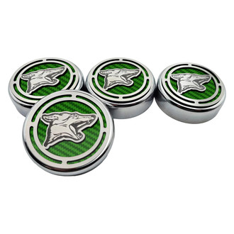 ACC® - Coyote Style Chrome Green Solid Cap Cover Set