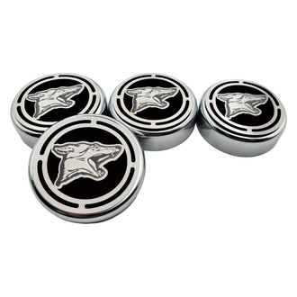 ACC® - Coyote Style Chrome Black Solid Cap Cover Set