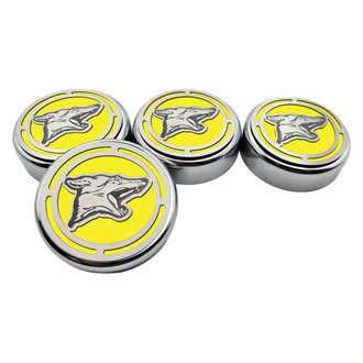 ACC® - Coyote Style Chrome Yellow Solid Cap Cover Set
