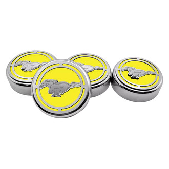 ACC® - Pony Style Chrome Yellow Solid Cap Cover Set