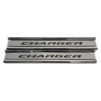 ACC® - Non-Illuminated Polished Front Door Sills with Polished Charger Logo
