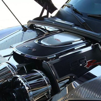 ACC® - Carbon Fiber Engine Shroud Cover with Brushed Trim