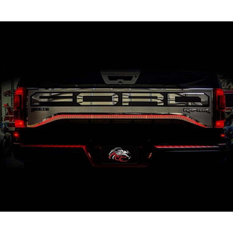 ACC® - Premium Brushed Tailgate Upgrade Custom Plate with Red LED Illumination