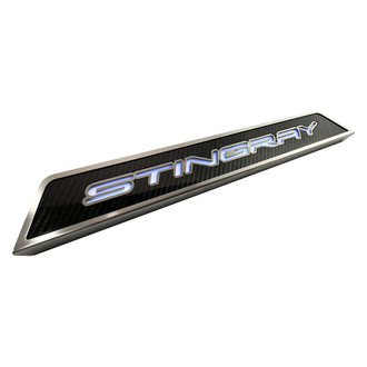 ACC® - Illuminated Polished/Carbon Fiber Door Sills with Stingray Logo