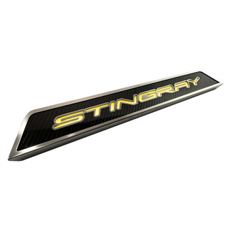 ACC® - Illuminated Polished/Carbon Fiber Door Sills with Stingray Logo