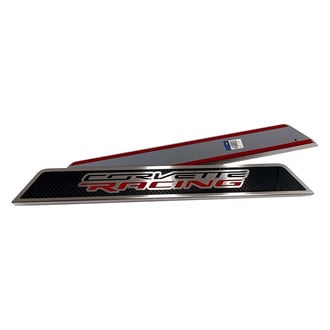 ACC® - Non-Illuminated Polished/Carbon Fiber Door Sills with Corvette Racing Logo