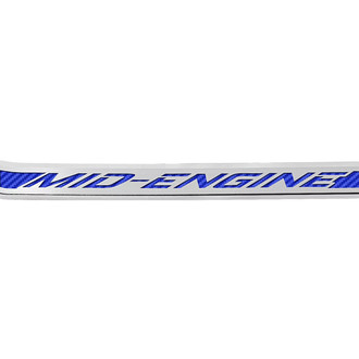ACC® - Polished/Brushed Driver Side Door Prop with Blue Mid-Engine Logo