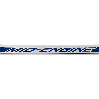 ACC® - Polished/Brushed Driver Side Door Prop with Dark Blue Mid-Engine Logo