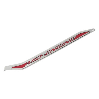 ACC® - Polished/Brushed Driver Side Door Prop with Red Mid-Engine Logo