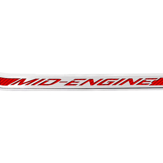 ACC® - Polished/Brushed Passenger Side Door Prop with Red Mid-Engine Logo