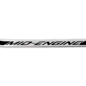 ACC® - Polished/Brushed Passenger Side Door Prop with Black Mid-Engine Logo