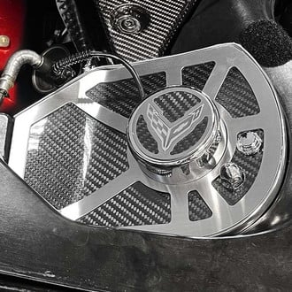 ACC® - Carbon Fiber Shock Tower Covers with Insert Flag