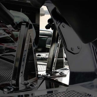 ACC® - Carbon Fiber Rear Window Accents with Brushed Trim