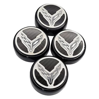 ACC® - Crossed Flags Style Black Cap Cover Set