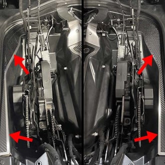 ACC® - Carbon Fiber Hinge Dress-up Plates with Brushed Trim
