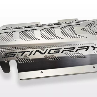 ACC® - Perforated Brushed Engine Shroud Cover with Stingray Lettering