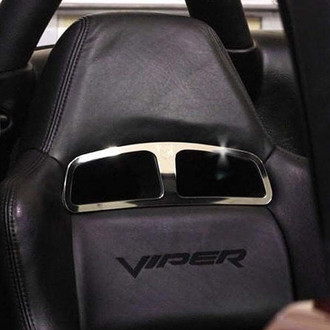 ACC® - Polished Front Seat Trim Plates with Viper Head Logo