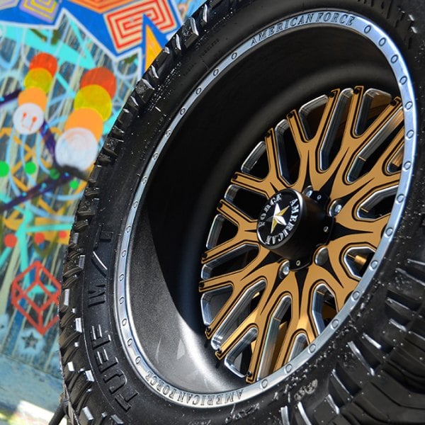 AMERICAN FORCE® - 254 Fallout Faceplate Bronze Face on Jeep Wrangler.