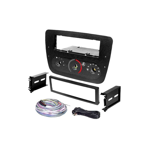 American International® - Single DIN Black Stereo Dash Kit with Rotary Climate Controls