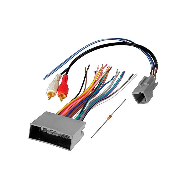 American International® - Aftermarket Radio Wiring Harness with OEM Plug, Amplifier Integration and RCA