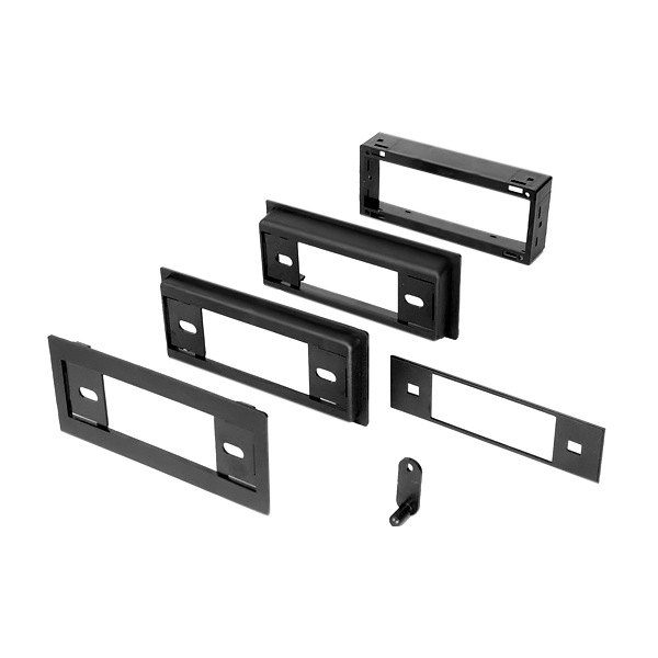American International® - Single DIN Black Stereo Dash Kit with 1/2" and 1" Nose Extensions