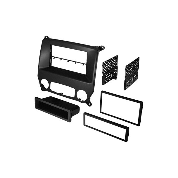 American International® - Double DIN Black Stereo Dash Kit with Storage Pocket