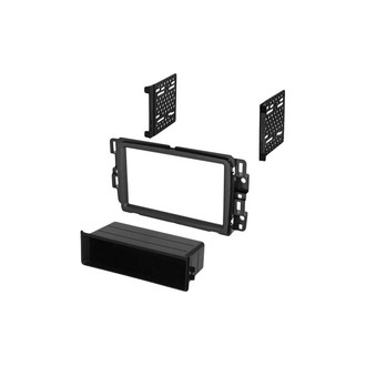 American International® - Double DIN Black Stereo Dash Kit with Storage Pocket