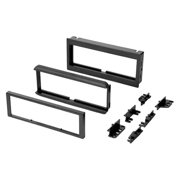 American International® - Single DIN Black Stereo Dash Kit with DIN Trim Ring and 1/2" Nose Extension
