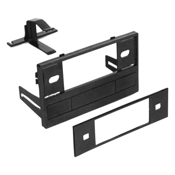 American International® - Single DIN Black Stereo Dash Kit with Rear Support Bracket
